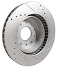 52415 Front Slotted and Drilled Brake Rotor, 1965-1982 Chevy Corvette, Left Hand - image 1