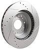 52417 Rear Slotted & Drilled Brake Rotor, 1965-1982 Chevy Corvette, Left Hand - image 1