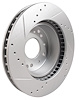 52418 Rear Slotted & Drilled Brake Rotor, 1965-1982 Chevy Corvette, Right Hand - image 1