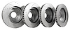 52419 Slotted & Drilled Brake Rotor Kit, 1965-1982 Chevy Corvette, 4 Piece Set - image 1