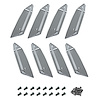 73063 Fender Louver Insert Set, 1969 Chevy Corvette, Left/Driver/RH, W/Hardware - image 1
