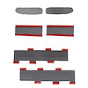 75248 Brake Duct, 1997-2004 Chevy Corvette, Fender & Rear Bumper Screen, 6pc Set, Aluminum W/Black Finish - image 1