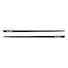 75621 Hood Stripe Decals, 1997-2004 Chevy Corvette, Gloss Black, LS1 Script - image 1