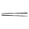 75623 Hood Stripe Decals, 1997-2004 Chevy Corvette, Gloss Black, 3 Center Cut Lines - image 1