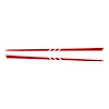 75625 Hood Stripe Decals, 1997-2004 Chevy Corvette, Gloss Red, 3 Center Cut Lines - image 1