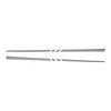 75638 Hood Stripe Decals, 1997-2004 Chevy Corvette, Silver Carbon Fiber, 3 Center Cut Lines - image 1