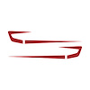 75641 Fender Cove Shadow Graphics Kit, 1997-2004 Chevy Corvette, Gloss Red - image 1