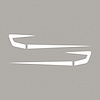 75642 Fender Cove Shadow Graphics Kit, 1997-2004 Chevy Corvette, Gloss White - image 1