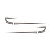 75643 Fender Cove Shadow Graphics Kit, 1997-2004 Chevy Corvette, Gloss Silver - image 1