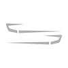 75644 Fender Cove Shadow Graphics Kit, 1997-2004 Chevy Corvette, Gloss Gray - image 1