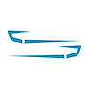 75645 Fender Cove Shadow Graphics Kit, 1997-2004 Chevy Corvette, Gloss Blue - image 1