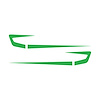 75646 Fender Cove Shadow Graphics Kit, 1997-2004 Chevy Corvette, Gloss Lime Green - image 1