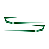 75647 Fender Cove Shadow Graphics Kit, 1997-2004 Chevy Corvette, Gloss Green - image 1