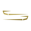 75650 Fender Cove Shadow Graphics Kit, 1997-2004 Chevy Corvette, Gloss Metallic Gold - image 1