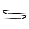 75656 Fender Cove Shadow Graphics Kit, 1997-2004 Chevy Corvette, Gloss Carbon Flash Metallic - image 1