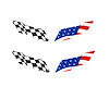 75659 UV Coated Front & Rear Emblem American Flag Overlay Set, 1997-2004 Chevy Corvette - image 1