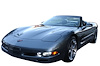 76142 SWITCHBACK LEDs WHITE/AMBER DRLs w/FRONT PARKING LIGHT LEDs & RESISTORS, 1997-2004 Chevy Corvette
