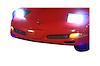 76227 HID HEADLIGHT LOW BEAM CONVERSION KIT w/RESISTORS & RELAY KIT, 1997-2004 Chevy Corvette, 8000K - image 1
