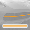 76922 GRILLE BLACKOUT VINYL OVERLAY, 2014-2019 Chevy Corvette, GLOSS ORANGE - image 1