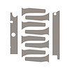 76948 Engine Decal Graphics, 2014-2019 Chevy Corvette, Gloss Silver - image 1