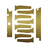 76957 Engine Decal Graphics, 2014-2019 Chevy Corvette, Gloss Metallic Gold - image 1
