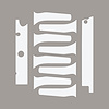 76960 Engine Decal Graphics, 2014-2019 Chevy Corvette, Matte White - image 1