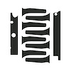 76961 Engine Decal Graphics, 2014-2019 Chevy Corvette, Matte Dark Gray - image 1