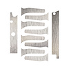 76970 Engine Decal Graphics, 2014-2019 Chevy Corvette, Chrome Brushed Steel - image 1