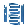 76971 Engine Decal Graphics, 2014-2019 Chevy Corvette, Gloss Deep Blue Metal - image 1