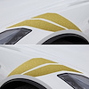 77001 GS Style Fender Accent Stripes, 2014-2019 Chevy Corvette, Gloss Metallic Gold, Left & Right Side - image 1