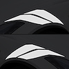 77006 Grand Sport Style Fender Accent Stripes, 2014-2019 Chevy Corvette, Matte White, Left & Right Side - image 1
