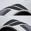 77020 GS Style Fender Accent Stripes, 2014-2019 Chevy Corvette, Gloss Carbon Flash Metallic, Left & Right Side - image 1
