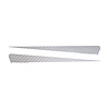 77057 Side Spear Shadow Stripe, 2014-2019 Chevy Corvette, Pair, Stingray, White Carbon Fiber - image 1
