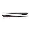 77060 Side Spear Shadow Stripe, 2014-2019 Chevy Corvette, Pair, Stingray, Gunmetal Brushed Steel - image 1