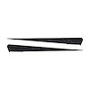 77061 Side Spear Shadow Stripe, 2014-2019 Chevy Corvette, Pair, Stingray, Black Brushed Steel - image 1