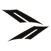 77110 Fender Accent Stripes, 2014-2019 Chevy Corvette, 2017 Grand Sport Style, Matte Black, Both Sides - image 1