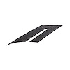 77123 Fender Accent Stripes, 2014-2019 Chevy Corvette, 17 GS Style, Black Suede, Passenger Side Only - image 1