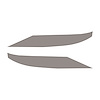 77171 Front Grille Enhancement Overlay Decal Set, 2014-2019 Chevy Corvette, Gloss Silver - image 1