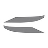 77182 Front Grille Enhancement Overlay Decal Set, 2014-2019 Chevy Corvette, Matte Dark Gray - image 1