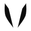 77193 Headlight Eyelid Decals, 2014-2019 Chevy Corvette, Pair, Gloss Black - image 1