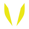 77201 Headlight Eyelid Decals, 2014-2019 Chevy Corvette, Pair, Gloss Yellow - image 1