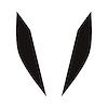 77202 Headlight Eyelid Decals, 2014-2019 Chevy Corvette, Pair, Matte Black - image 1