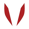 77203 Headlight Eyelid Decals, 2014-2019 Chevy Corvette, Pair, Matte Red - image 1