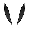 77207 Headlight Eyelid Decals, 2014-2019 Chevy Corvette, Pair, Black Carbon Fiber - image 1