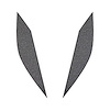77210 Headlight Eyelid Decals, 2014-2019 Chevy Corvette, Pair, Gloss Metallic Pearl Black - image 1