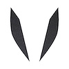 77211 Headlight Eyelid Decals, 2014-2019 Chevy Corvette, Pair, Gloss Carbon Flash Metallic - image 1