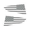 77272 Quarter Window Flag Decal, 2014-2019 Chevy Corvette, Matte Gray, Standard USA Flag - image 1