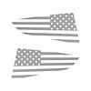 77290 Quarter Window Flag Decal, 2014-2019 Chevy Corvette, Matte Pearl Gray, Standard USA Flag - image 1