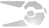 77505 Mirrored Finish Acrylic Engine Bay Trim Panel Accents, 2020-2023 Chevy Corvette, 6pc - image 1
