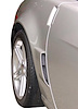 77592 Rear Fender Brake Duct Grille Screens, 2005-2013 Chevy Corvette, All Exc ZR1, Aluminum W/Black Finish